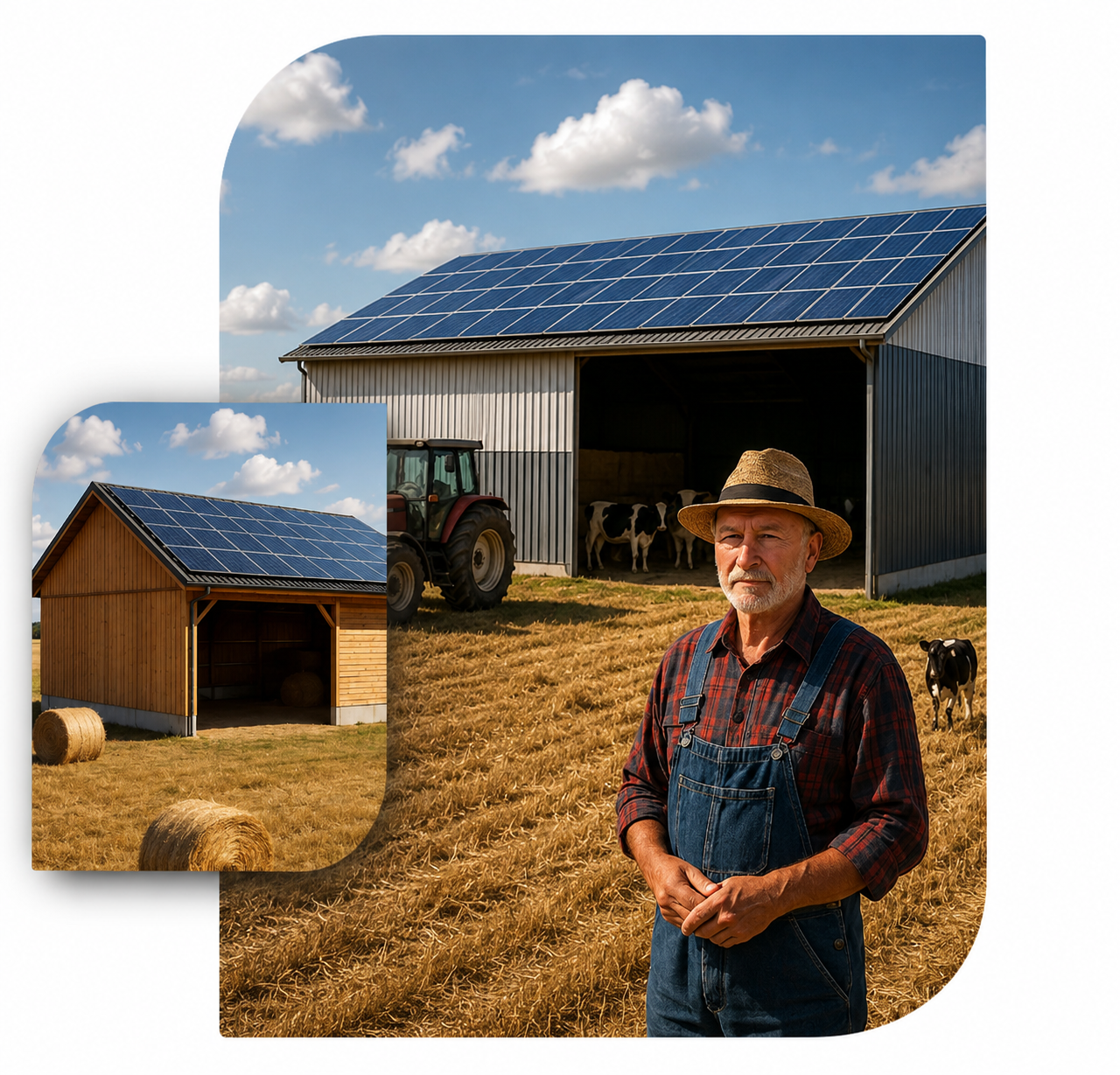 Hangar photovoltaïque agricole en Belgique